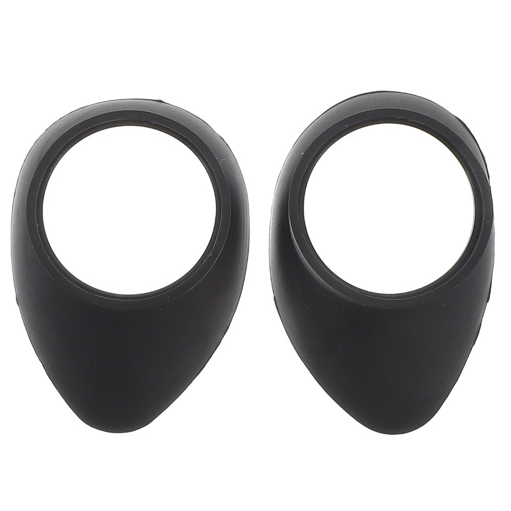 2Pcs Black Rubber Microscope Eyepiece Covers Durable Caps for Binoculars