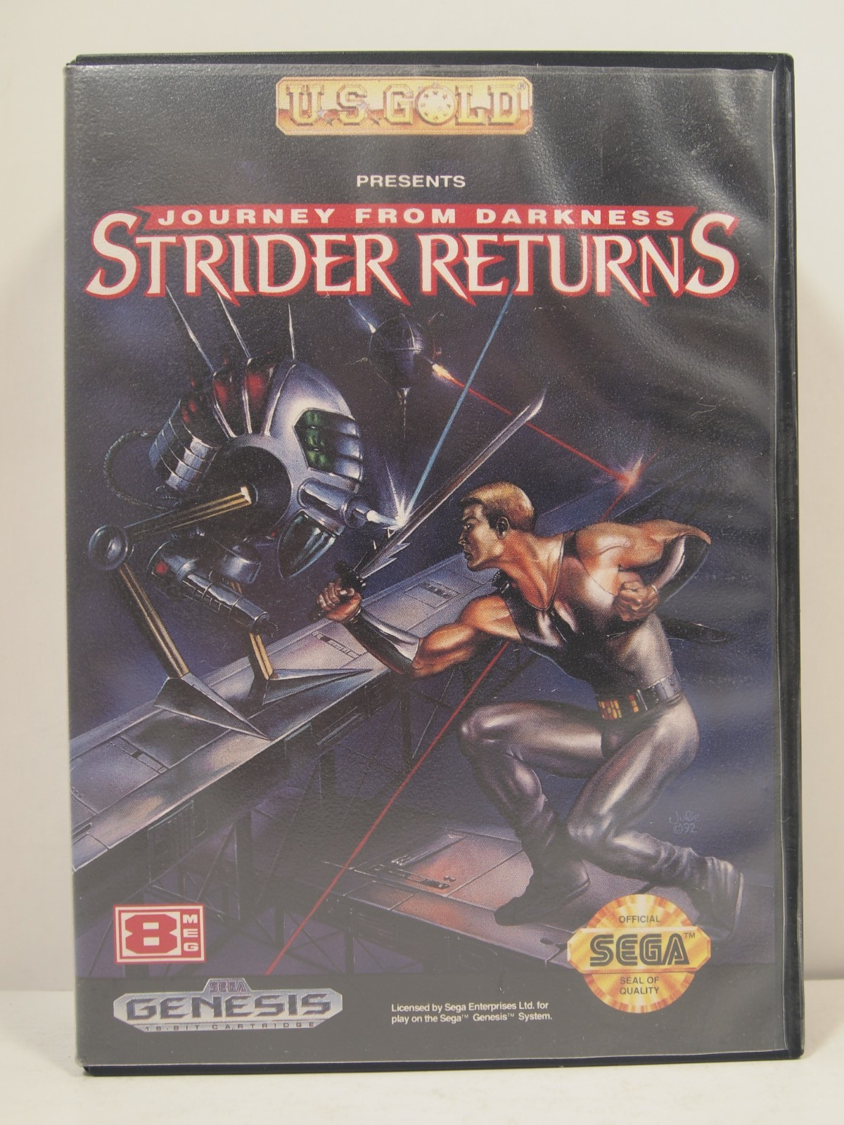 Strider Returns: Journey From Darkness Case (SEGA Genesis) Authentic BOX ONLY