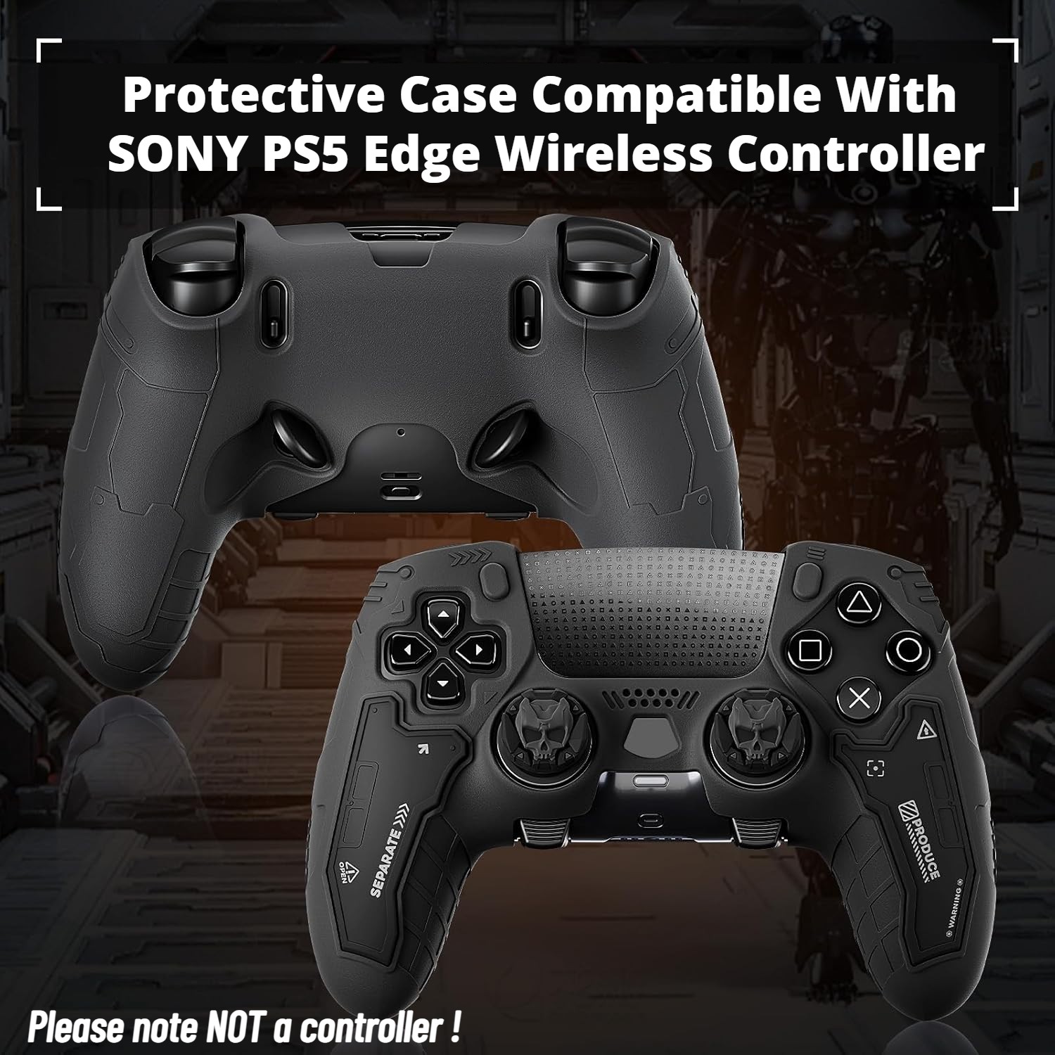 GeekShare G.S.TAC Case for PS5 Edge Wireless Controller + Thumb grips + Sticker
