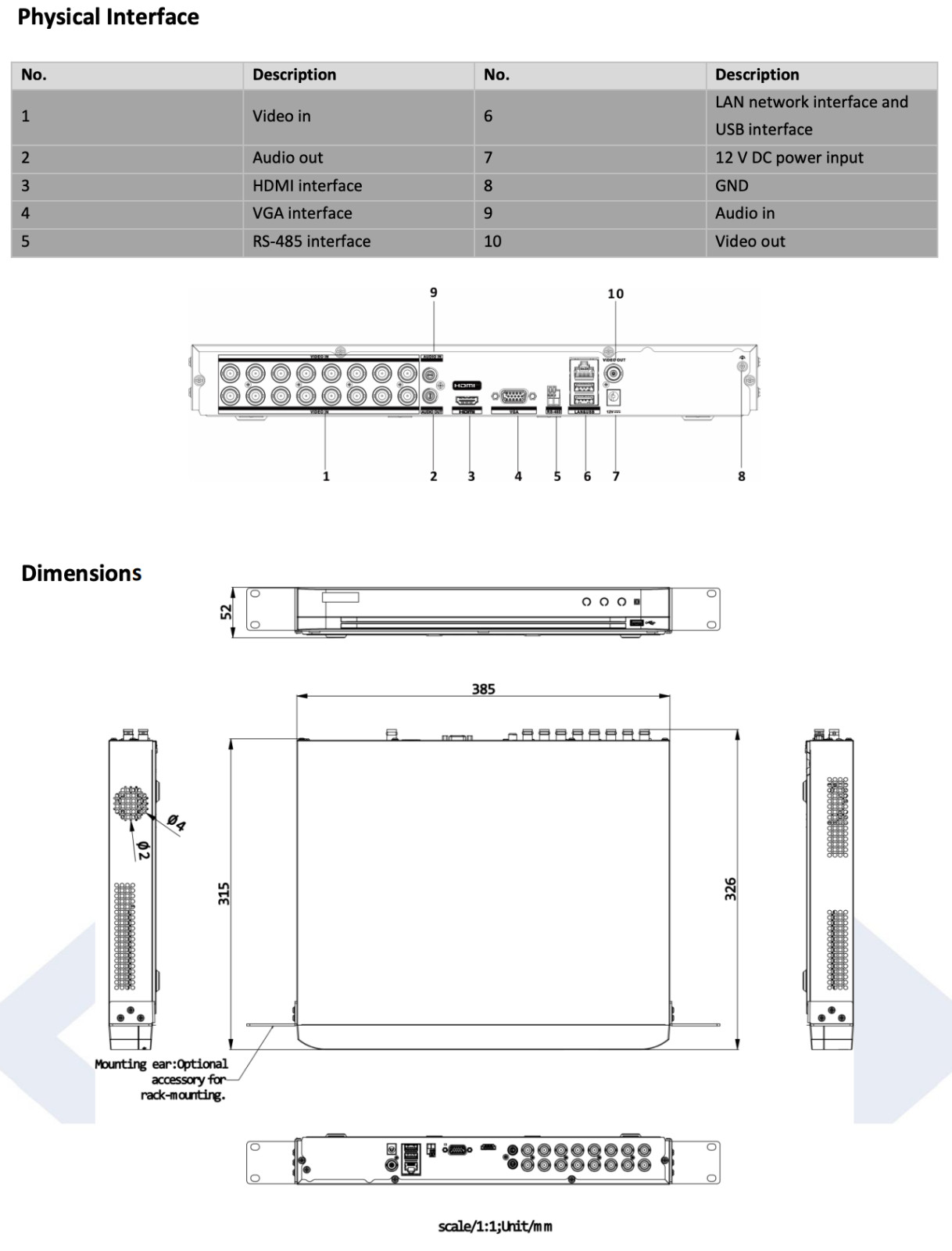 LTD8316D-ET 16CH DVR