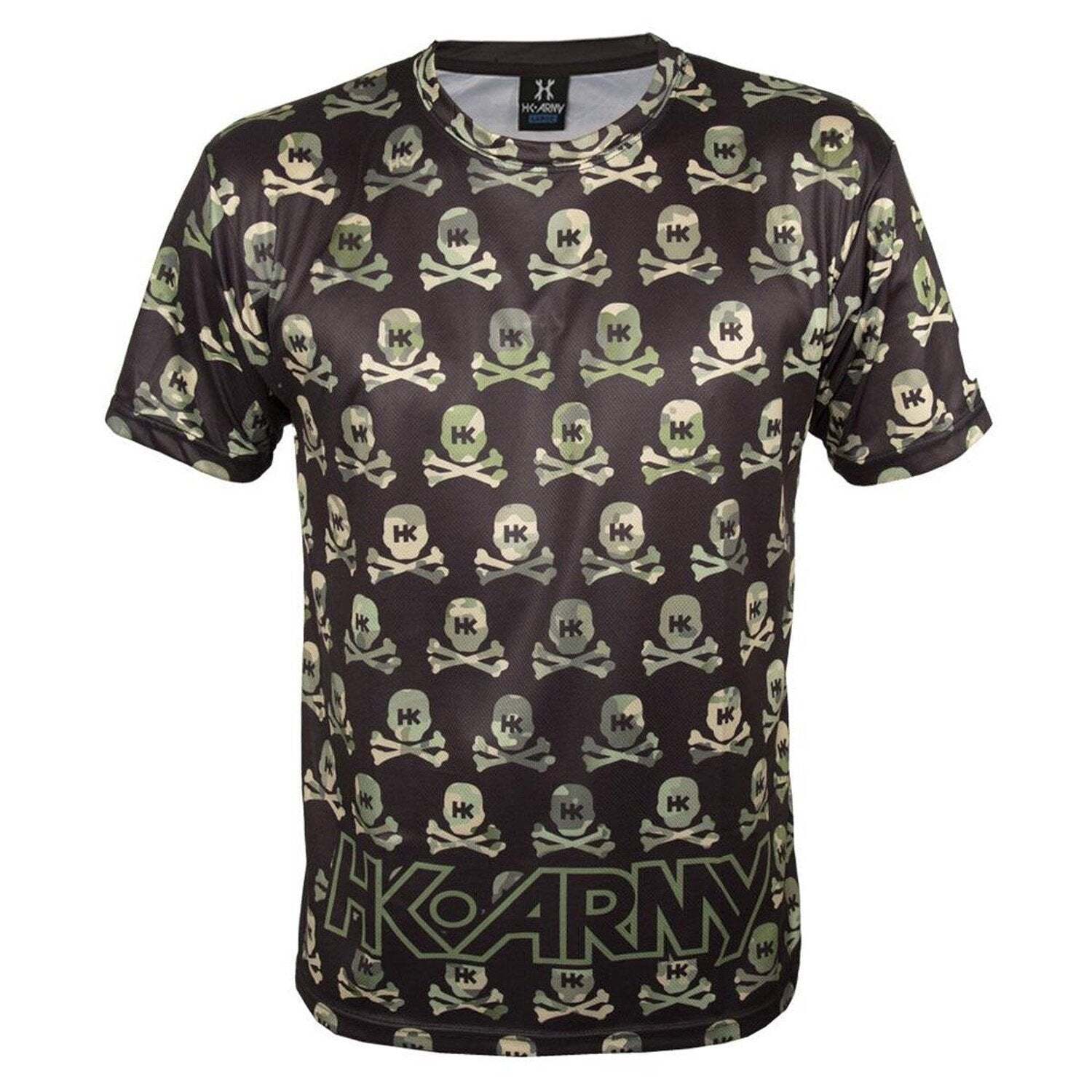 HK Army Dri Fit T-Shirt - All Over - Recon Camo Skulls - Medium