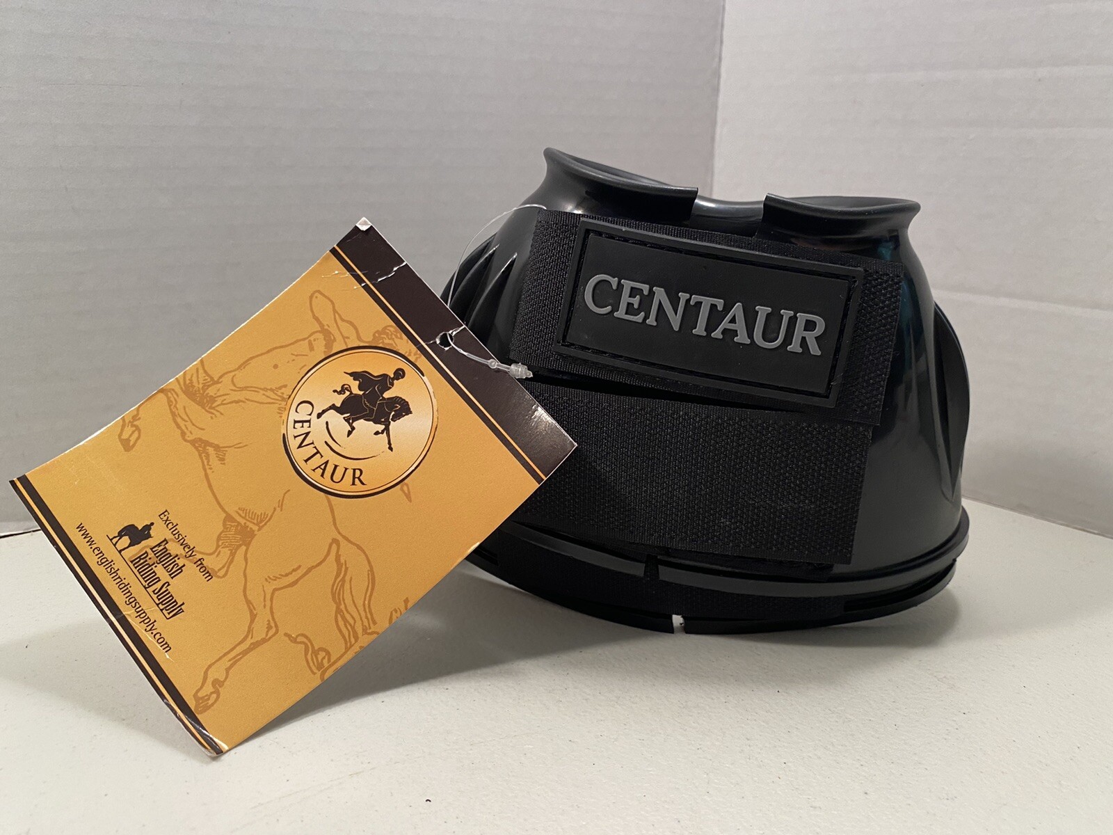 Centaur PVC Ribbed Double Hook and Loop Bell Boots. Durable! Quality Horse Tack