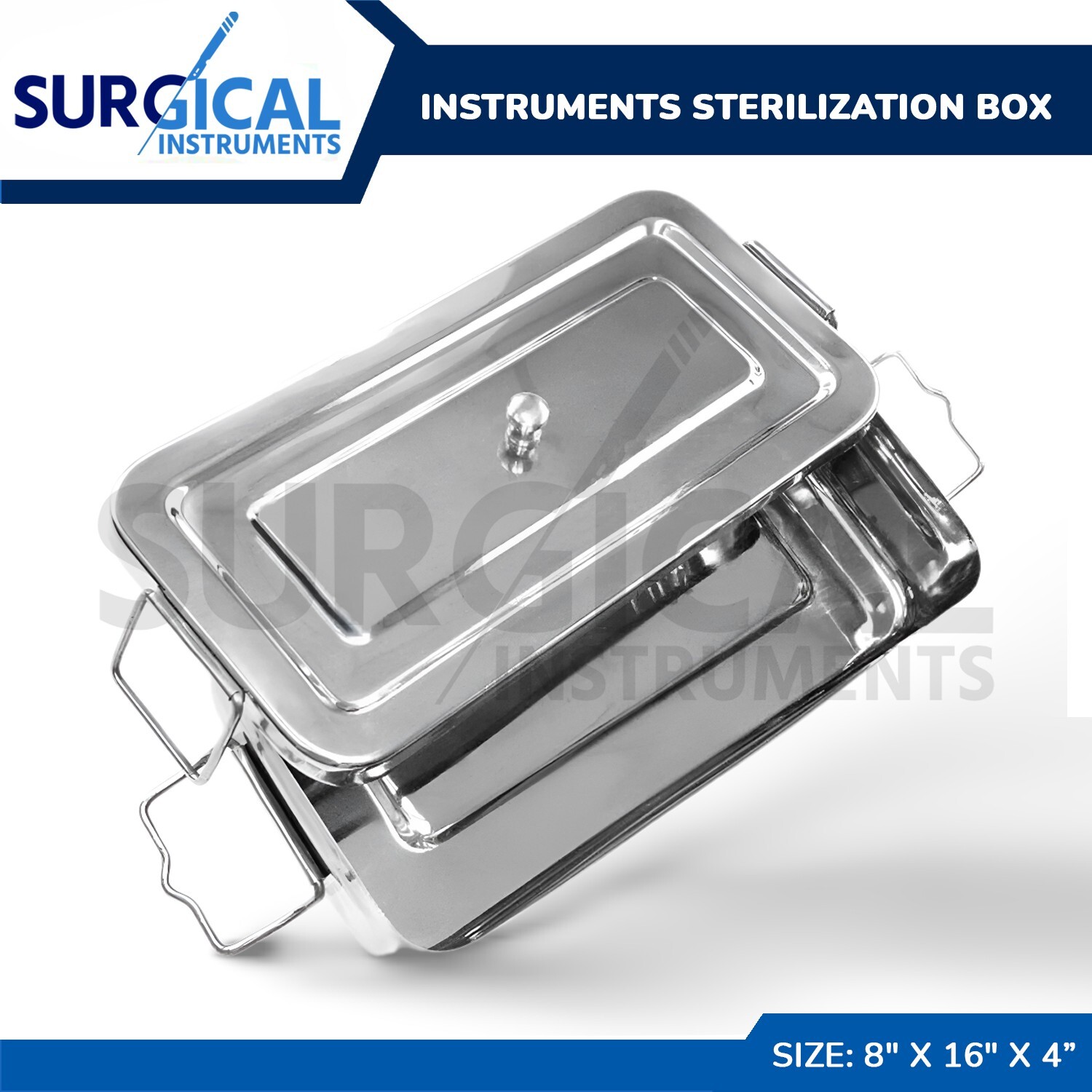 Instruments Sterilization Box 8"x16"x4" Surgical Dental Sterilizing Instruments