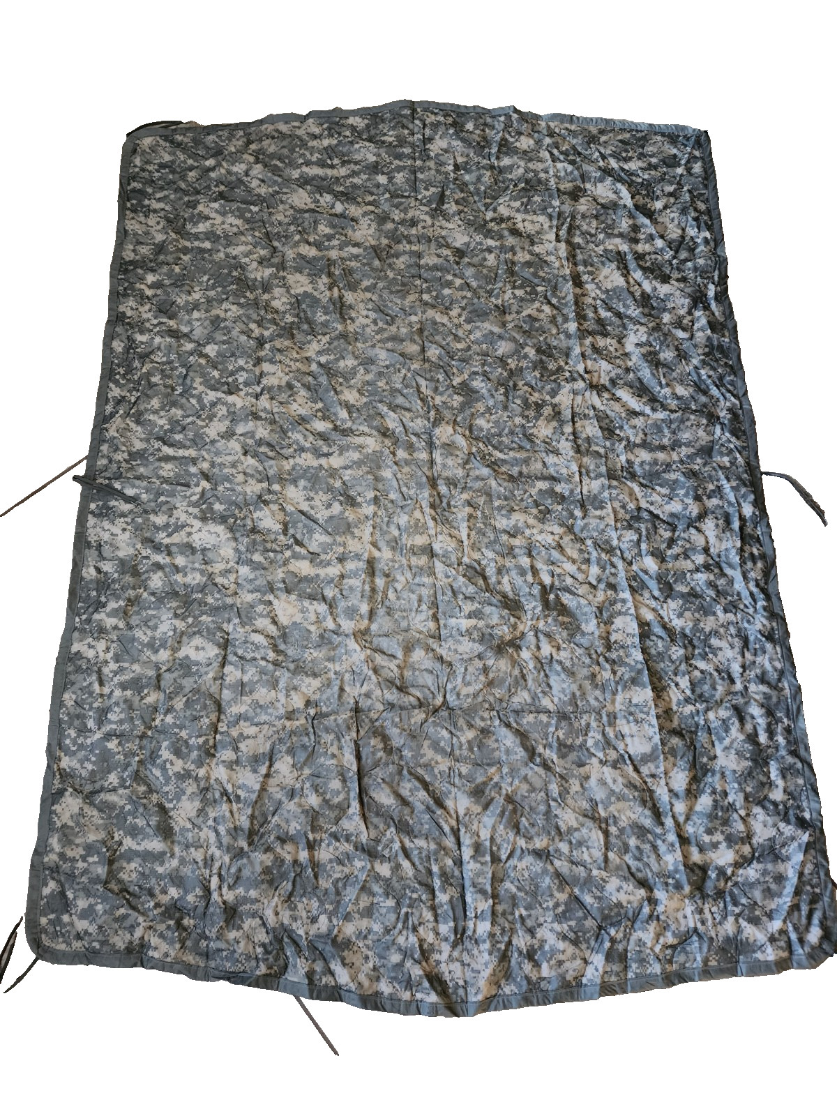 USGI Military Army ACU Digital Wet Weather Poncho Liner Woobie Blanket-Excellent