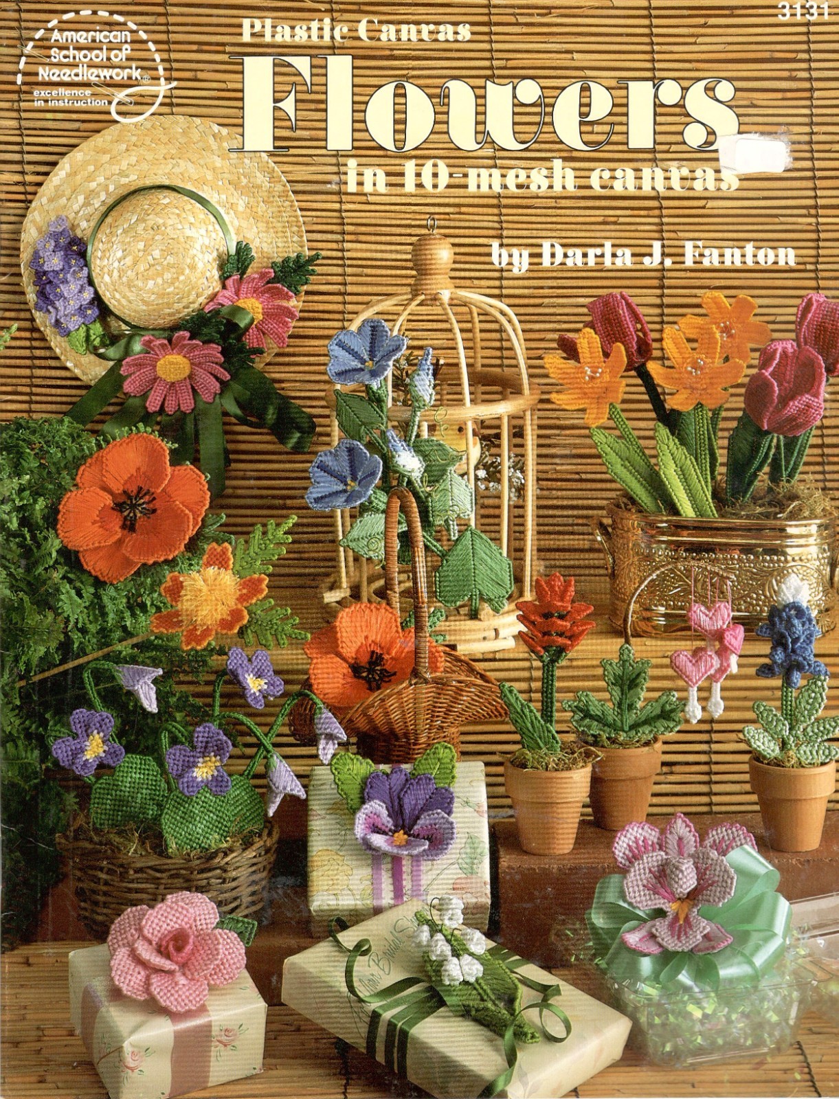 Flowers Plastic Canvas Booklet American School 3131