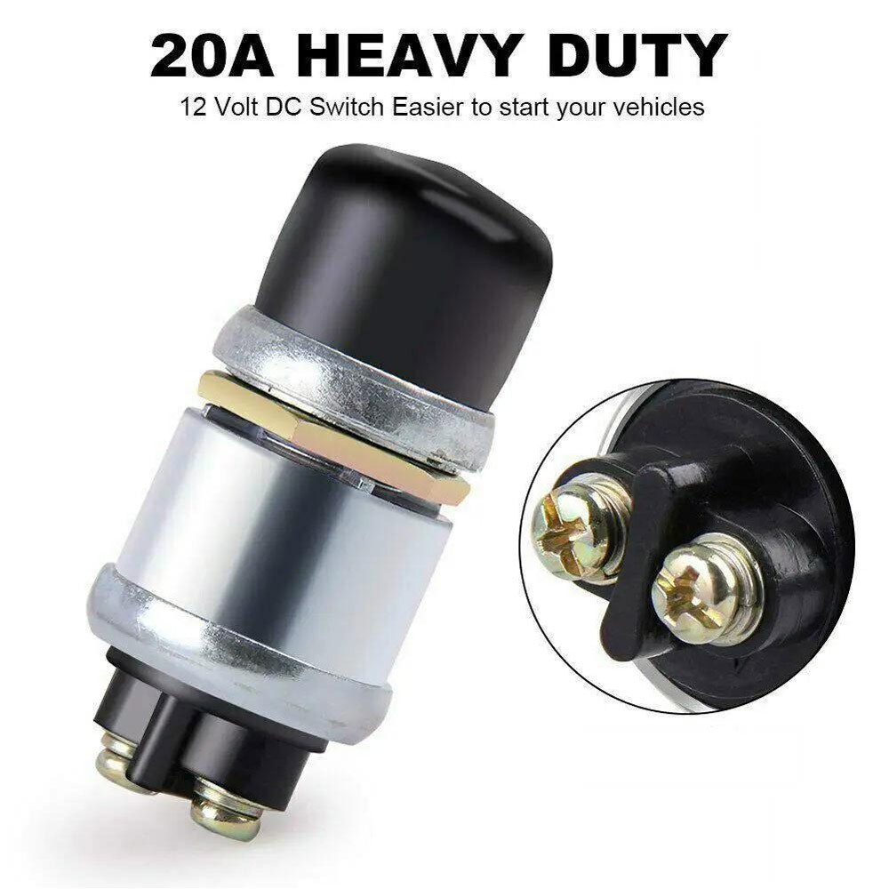 4 PCS 12 Volt DC Heavy-Duty Start Momentary Push-Button Starter 50 Amps Switch