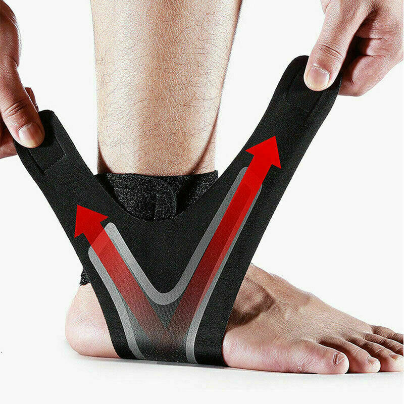 Ankle Sport Foot Wrap Support Brace Compression Tendon Strap Elastic Bandage New