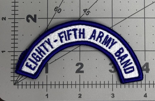 Inv#365 US Army 85th Army Band Merrowed Edge Tab