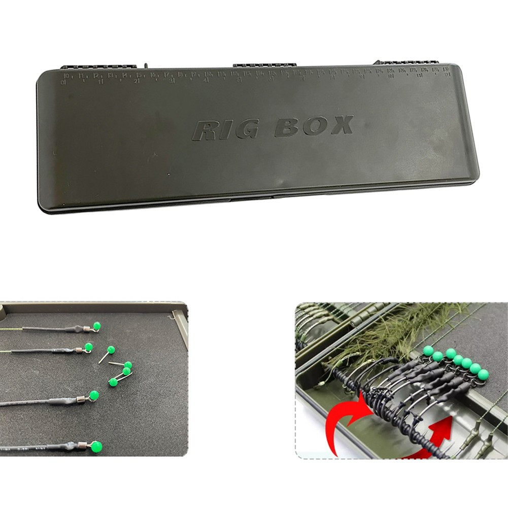 2023 New 1pc Fishing Line Box Cable Box 34.5*11*3.5cm About 379g Dark Army Green