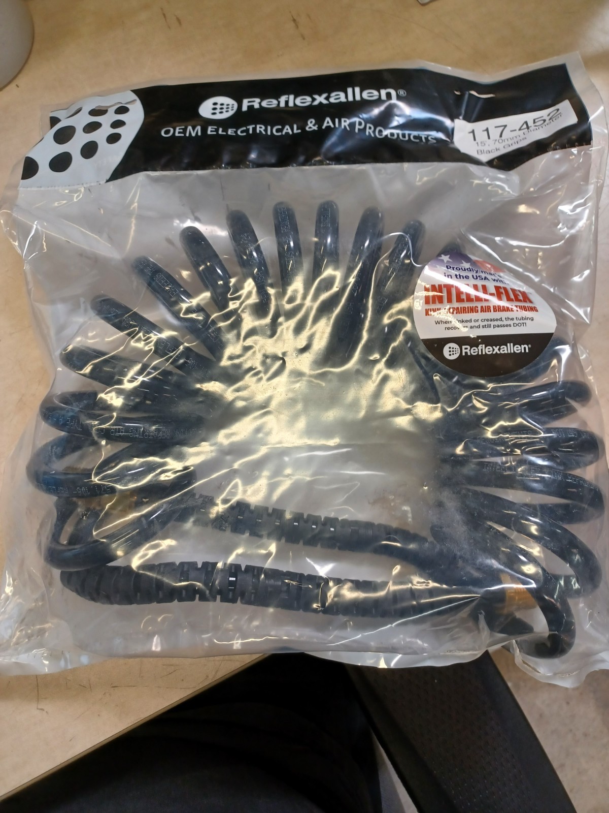 SEALED Reflexallen 117-452 15' 70mm Diameter Black