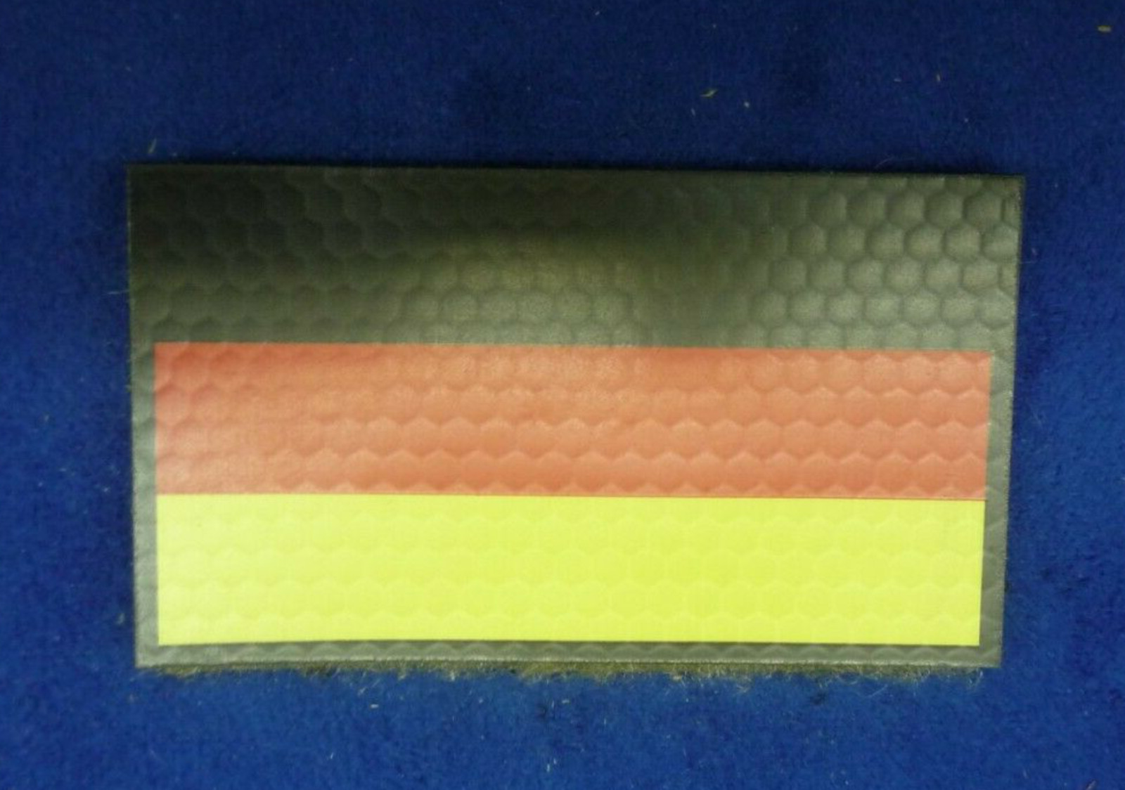 GERMANY IR PATCH FULL COLOR 2"x1" GLOSSY REJECT#236 W/VELCRO® BRAND FASTENER