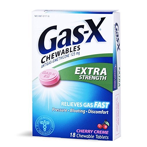 3 Pack GasX Chewables Extra Strength Cherry Creme 18 Tablets Each