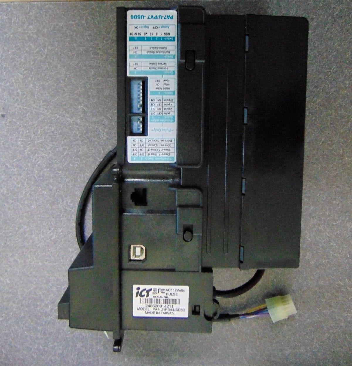 *BRAND NEW IN BOX*   ICT Bill Acceptor PA7-U1PB4-USD6C, 110 Volts