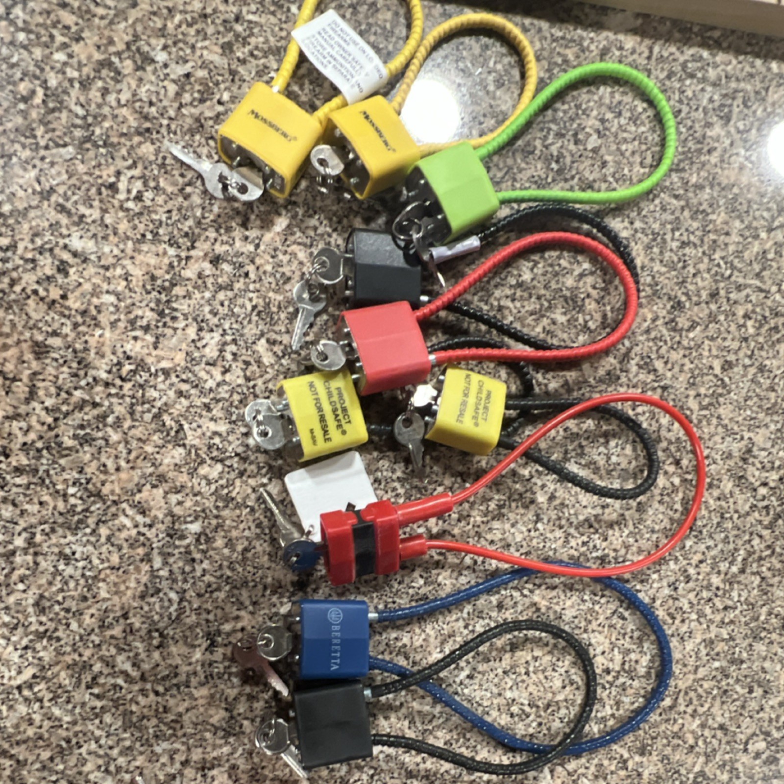 Mossberg Beretta Lockdown Project ChildSafe Multicolor Gun Cable Locks Steel