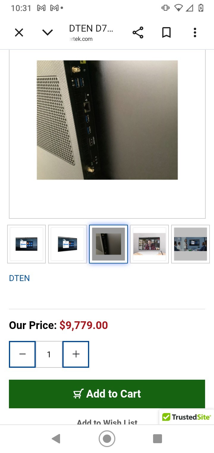 DTEN D7X 75" Windows  new( needs module )