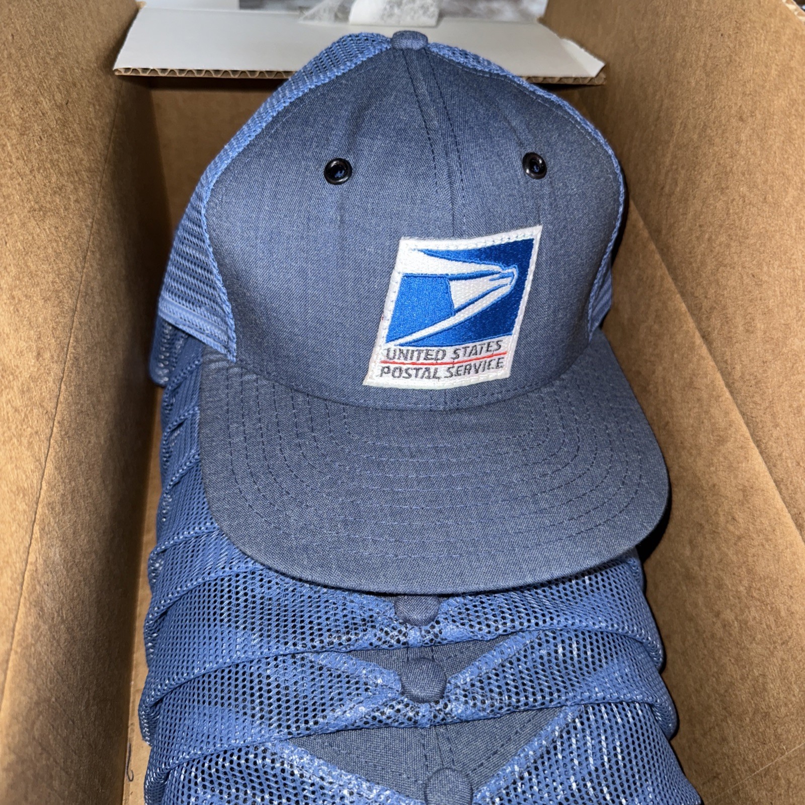 USPS United States Postal Service Hat Snapback Mesh Trucker Carrier Cap USA Made