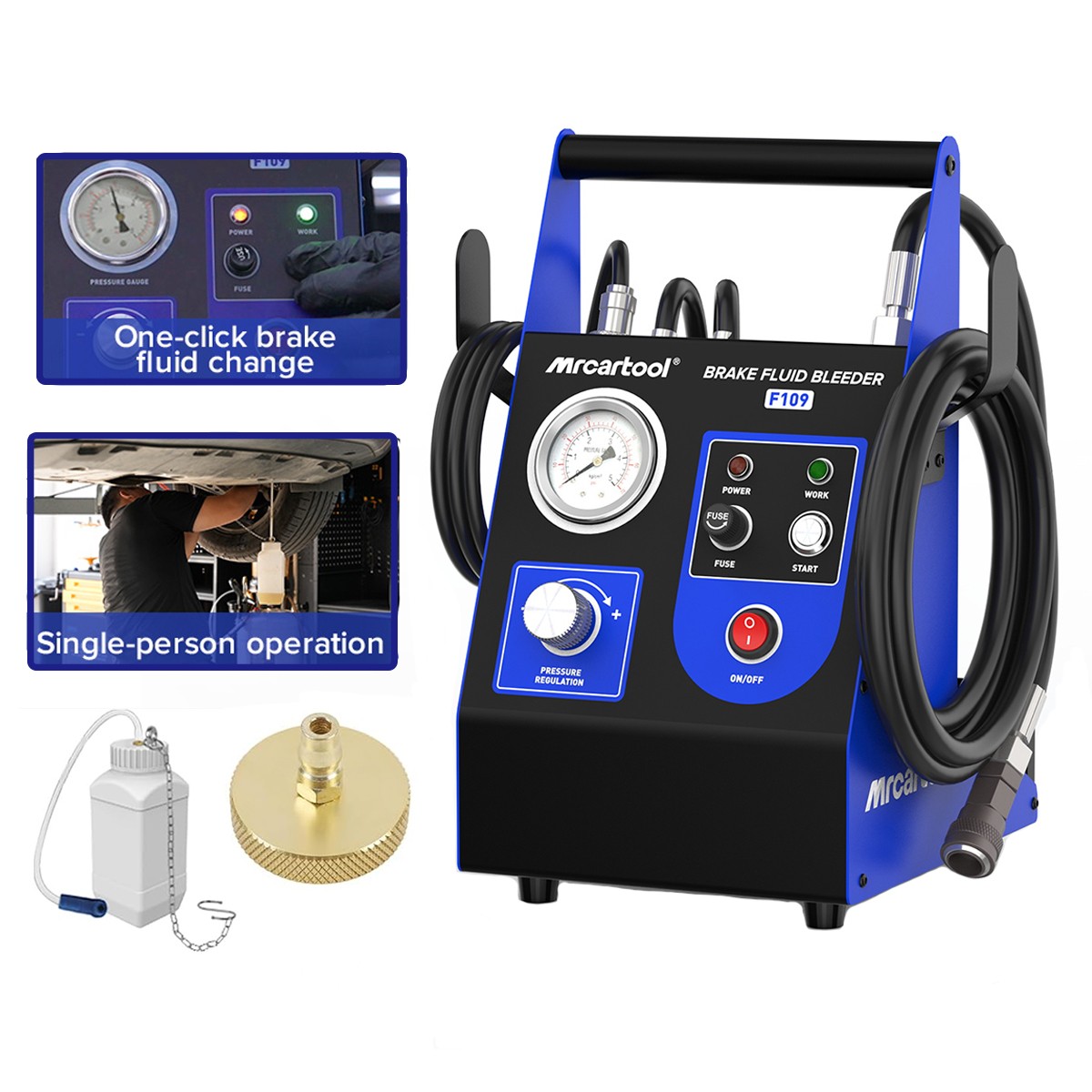 Car Brake Bleeder Kit Electric Pressure Brake Fluid Bleeding Oil Change Machine