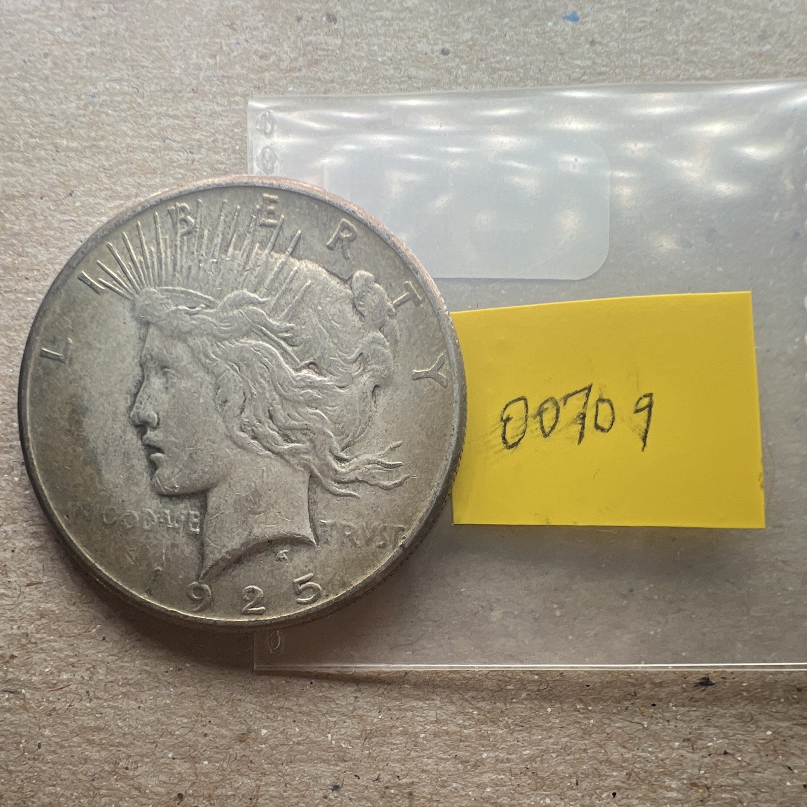 1925-P Peace Silver Dollar $1 0.900 Silver, Melt=$45 KM#150