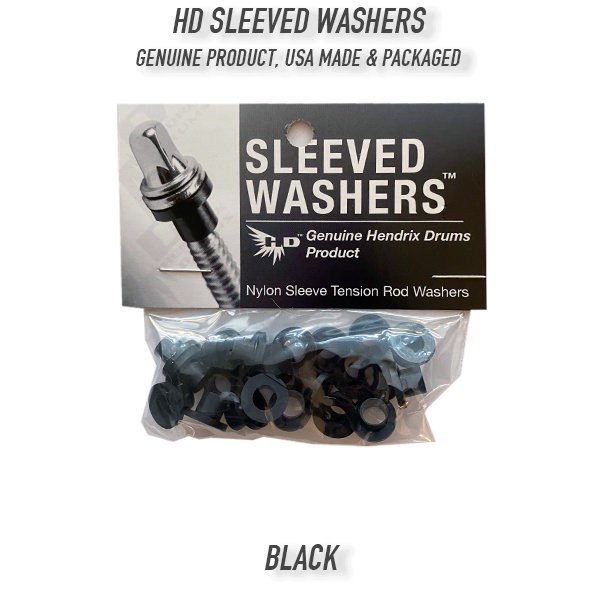 Hendrix Drums Sleeve Washers, 50-Pack, Black