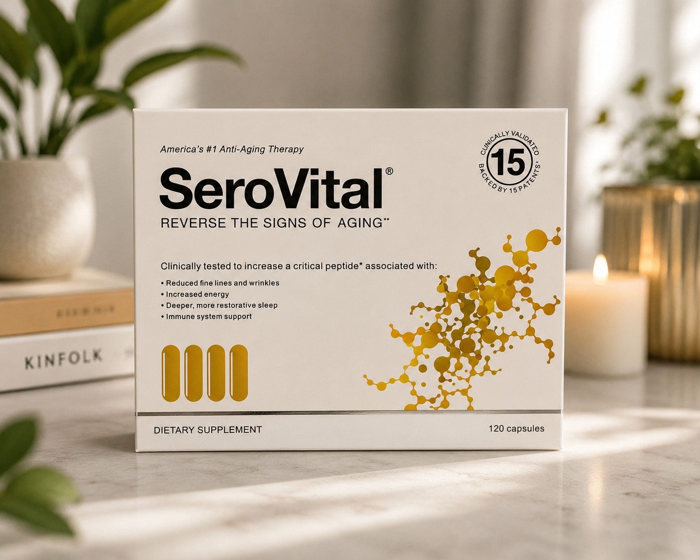 SeroVital Reverse The Signs of Aging Dietary Supplement - 120 Capsules