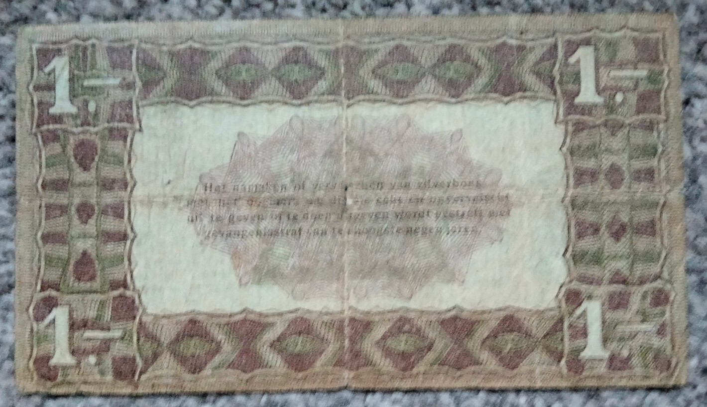 Netherlands 1 Gulden 1920 P15 aF