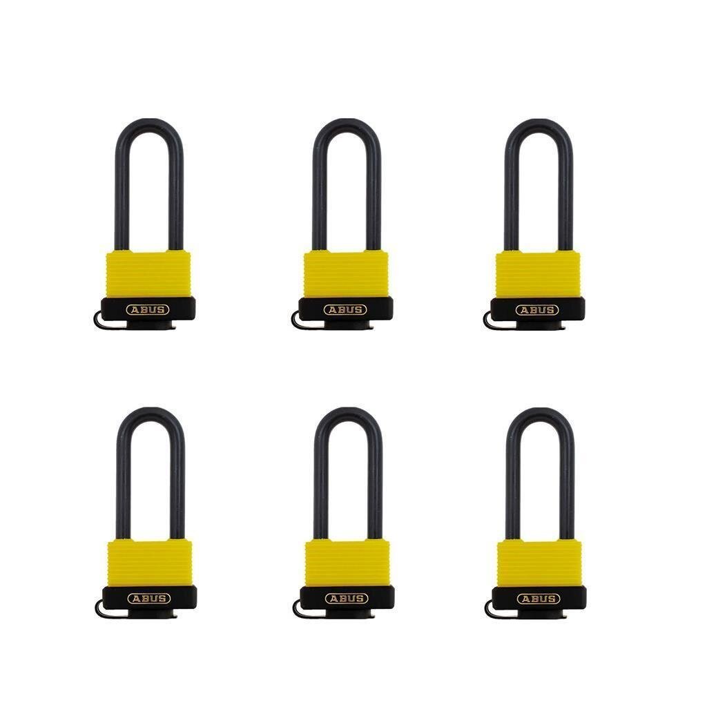ABUS Padlock (06131), 70/45HB63 KA 6403 Yellow/Black (6-Pack)