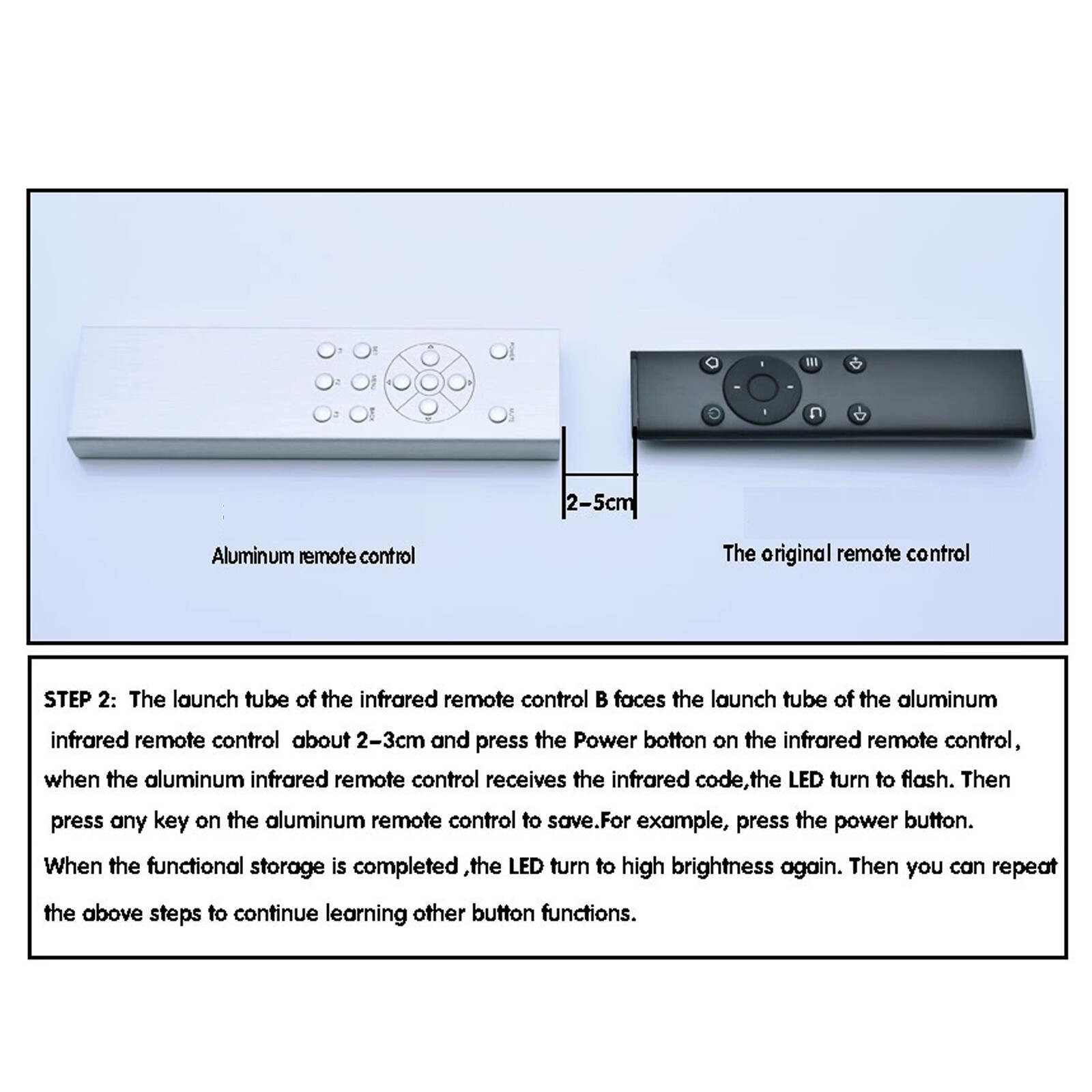 Learning aluminum shell infrared universal remote controller Hifi audio remotePP