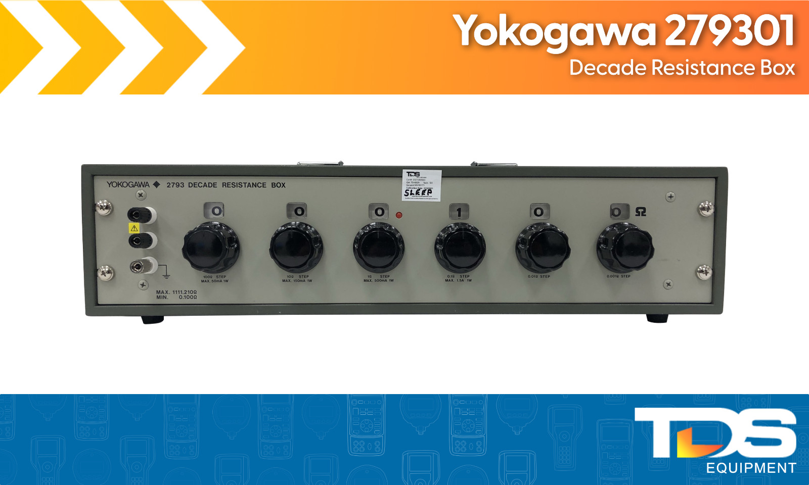 [USED] Yokogawa 279301 Decade Resistance Box + NIST Calibration Certificate