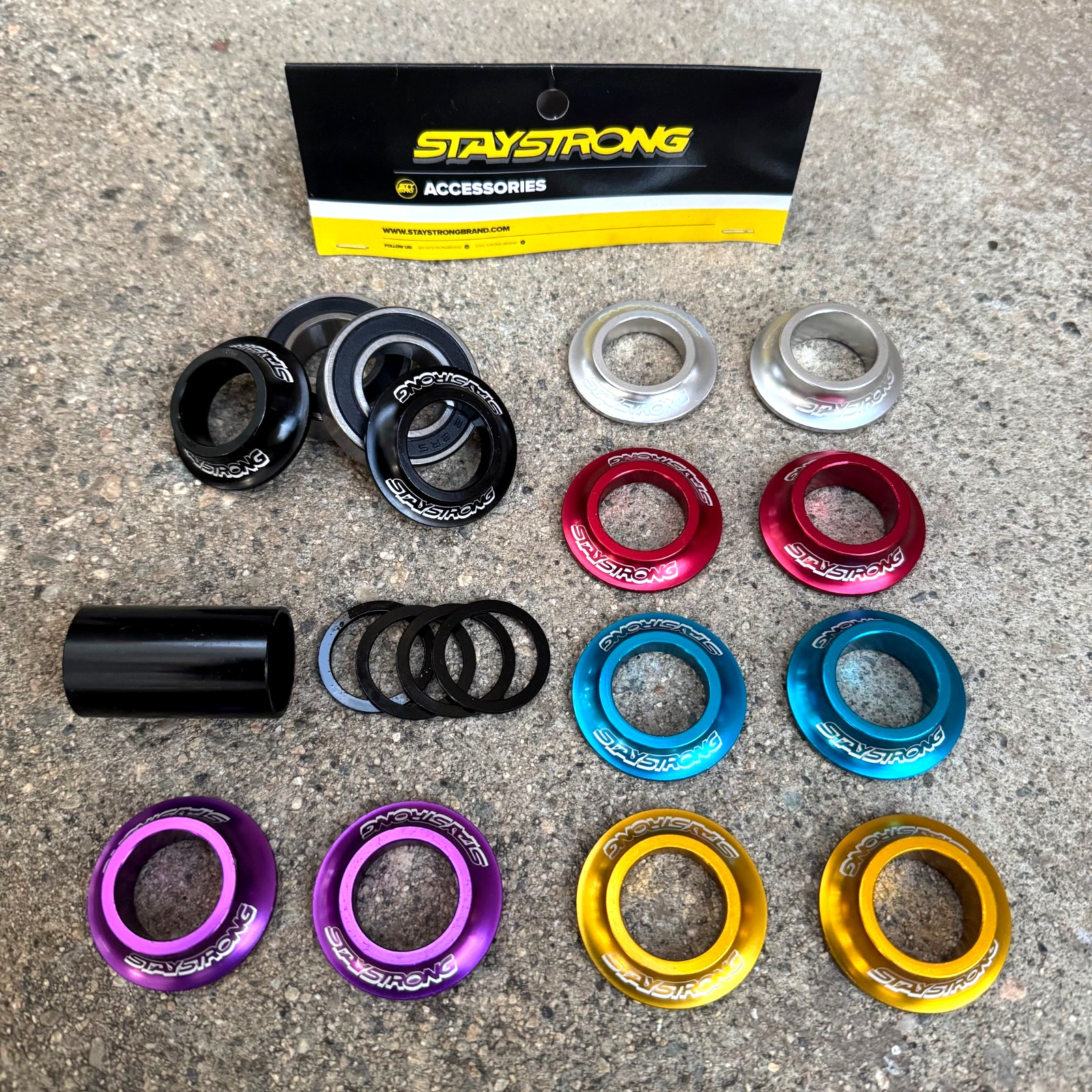 STAY STRONG MID 19MM OR 22MM BOTTOM BRACKET BMX BIKE BOTTOM BRACKETS CULT SHADOW