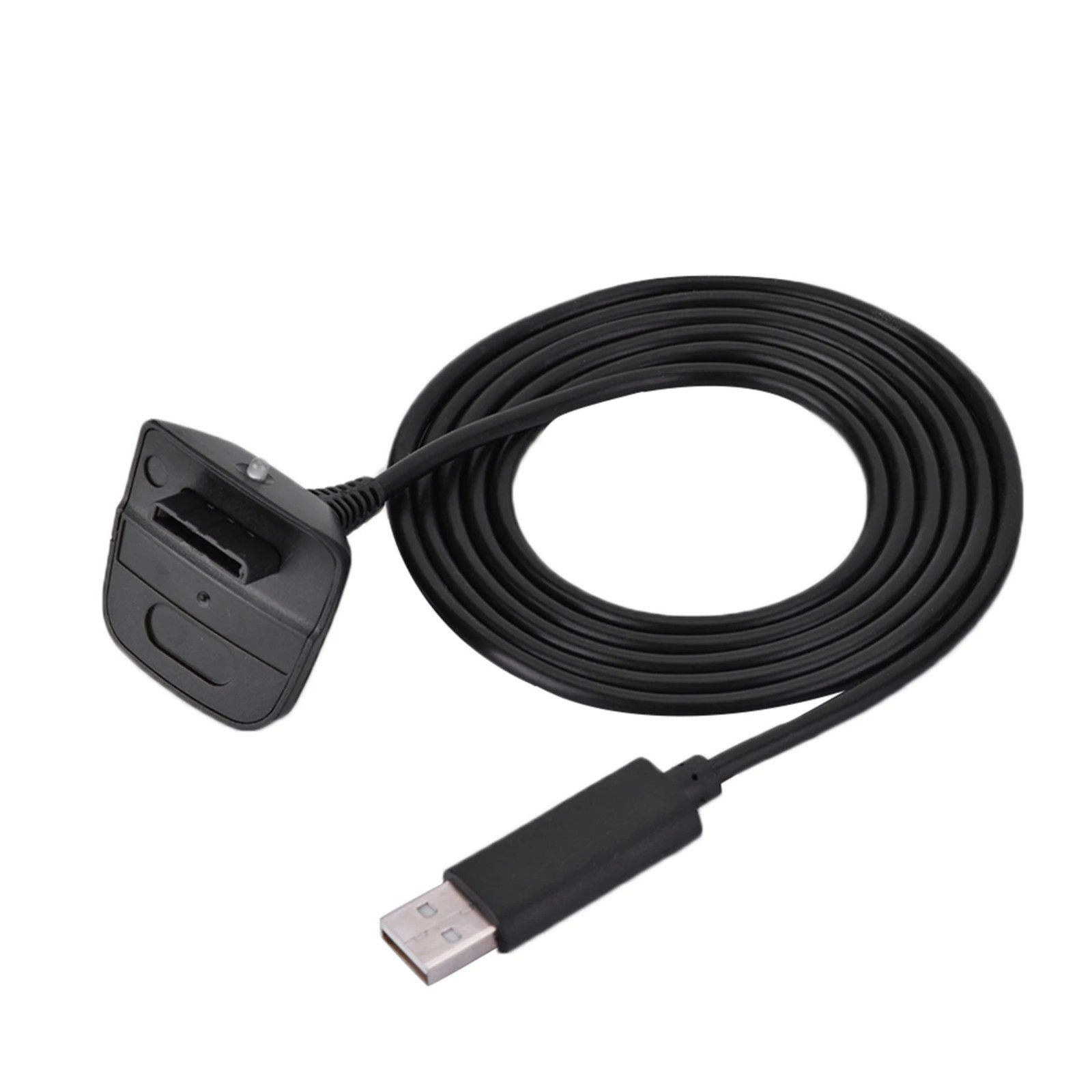 For Xbox 360 Black Wireless Controller USB Charging Cable Replacement Charger