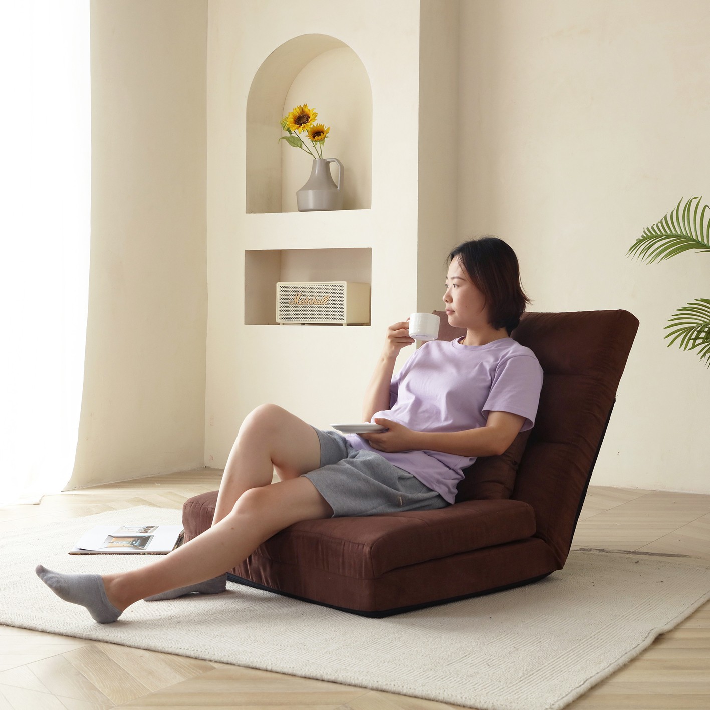 Adjustable Triple Foldable Leisure Sofa Bed Video Gaming Sofa Down Sofa Bed