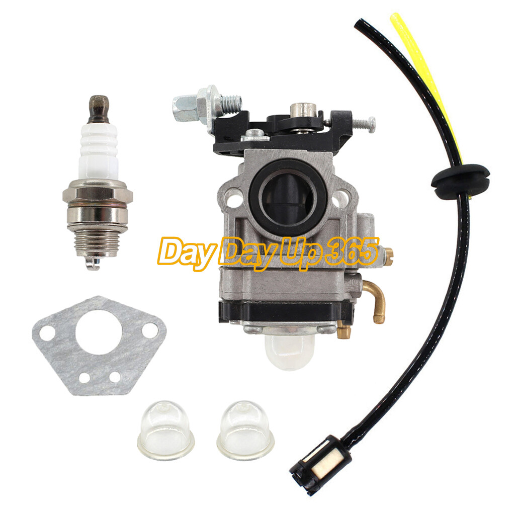 Carburetor Carb For Gas 2Cycle 43cc Powermate PCV43 Tiller Motor Parts Fuel Line