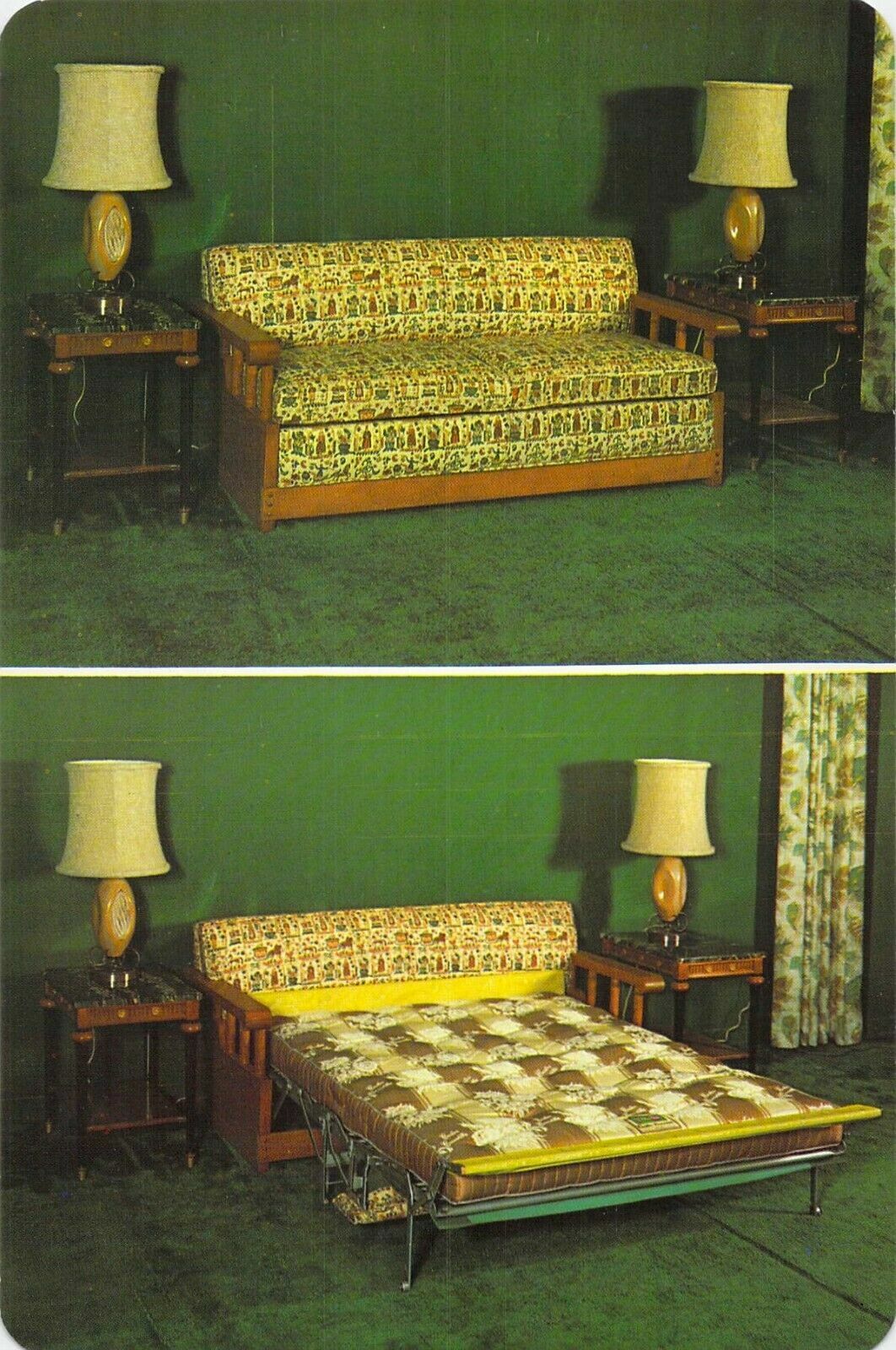 CASTRO Convertible Sofa Bed 1960s 6x9 VINTAGE PRODUCT ADVERTISING Fridge Magnet