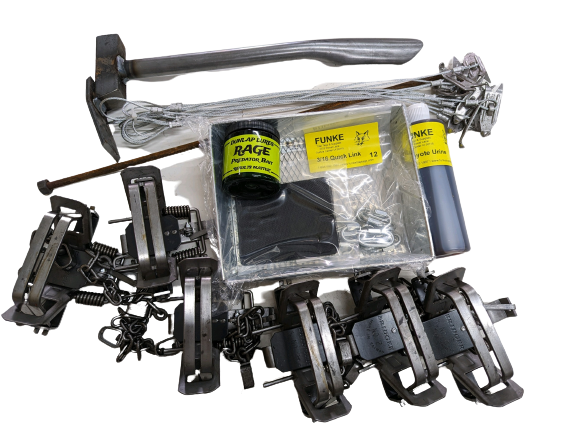 Bridger #2 Offset Coil Spring Coyote Trapping Package Coyote Trapping