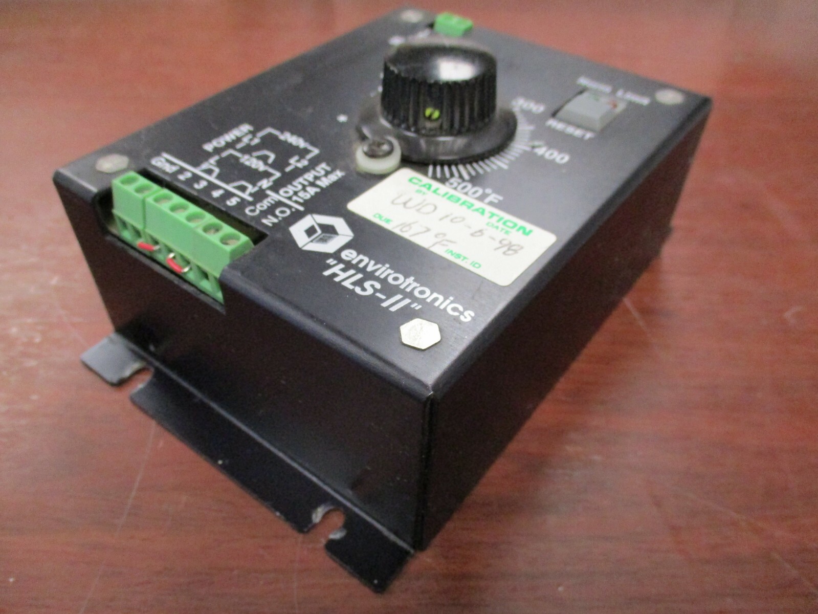 Envirotronics Control Panel, Model HLS-II Temperature Controller