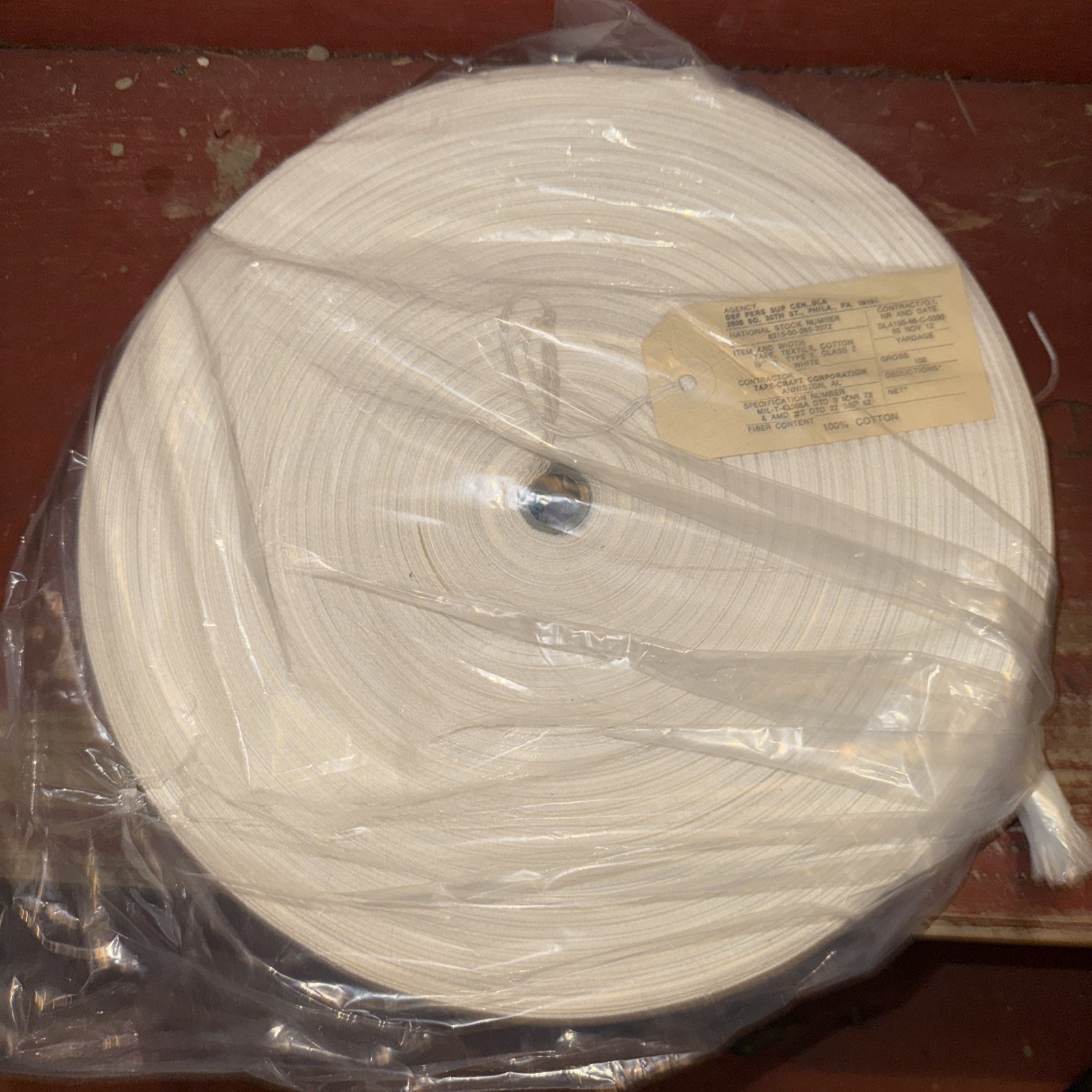 US MILITARY COTTON WEBBING TAPE CRAFT CORP