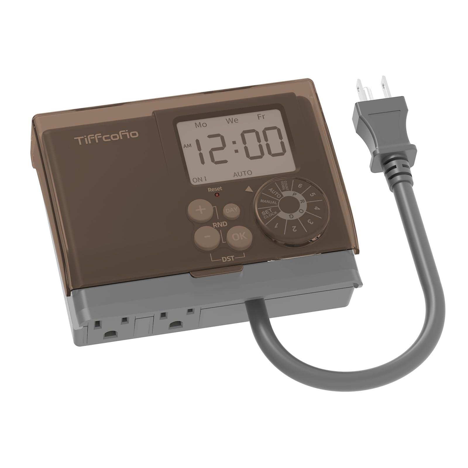 TiFFCOFiO 20A Outdoor Digital Pool Timer Waterproof, Dial Programmable Method...