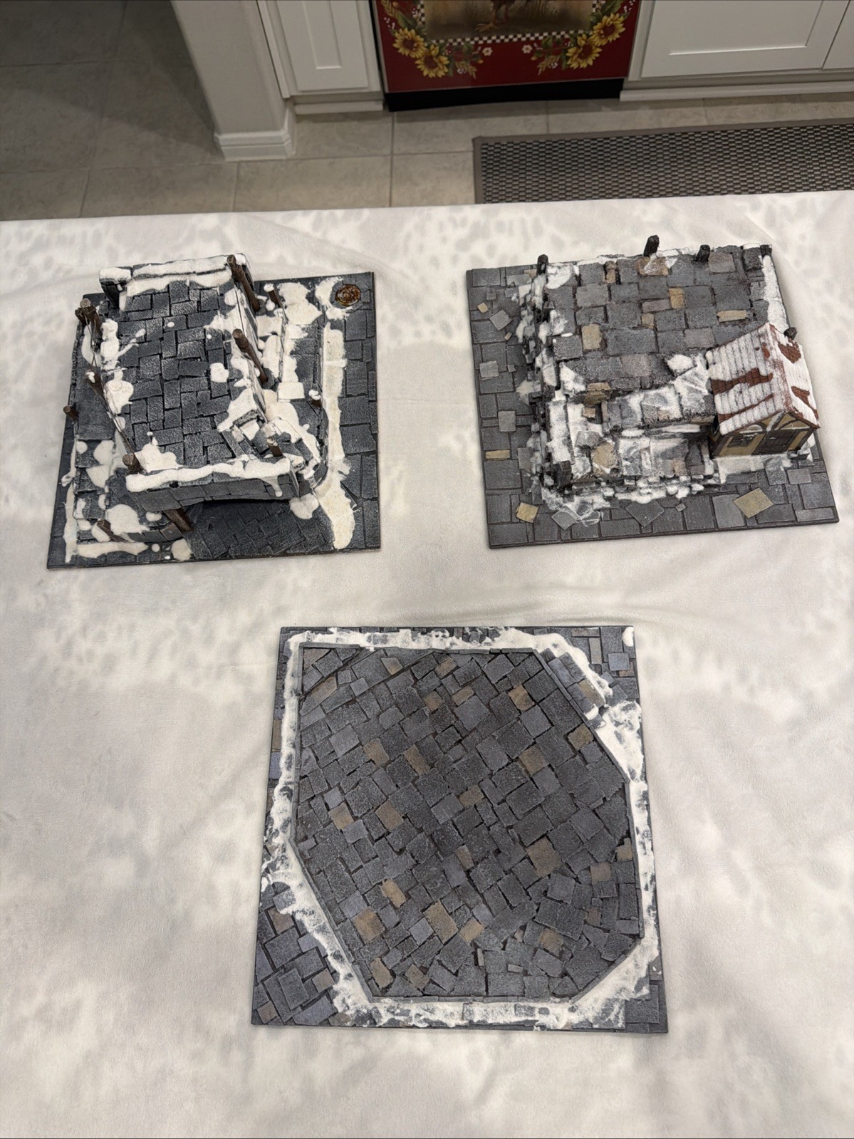 Town wargames scenery Terrain Tiles Mordheim Frostgrave etc 28/32mm Lot A