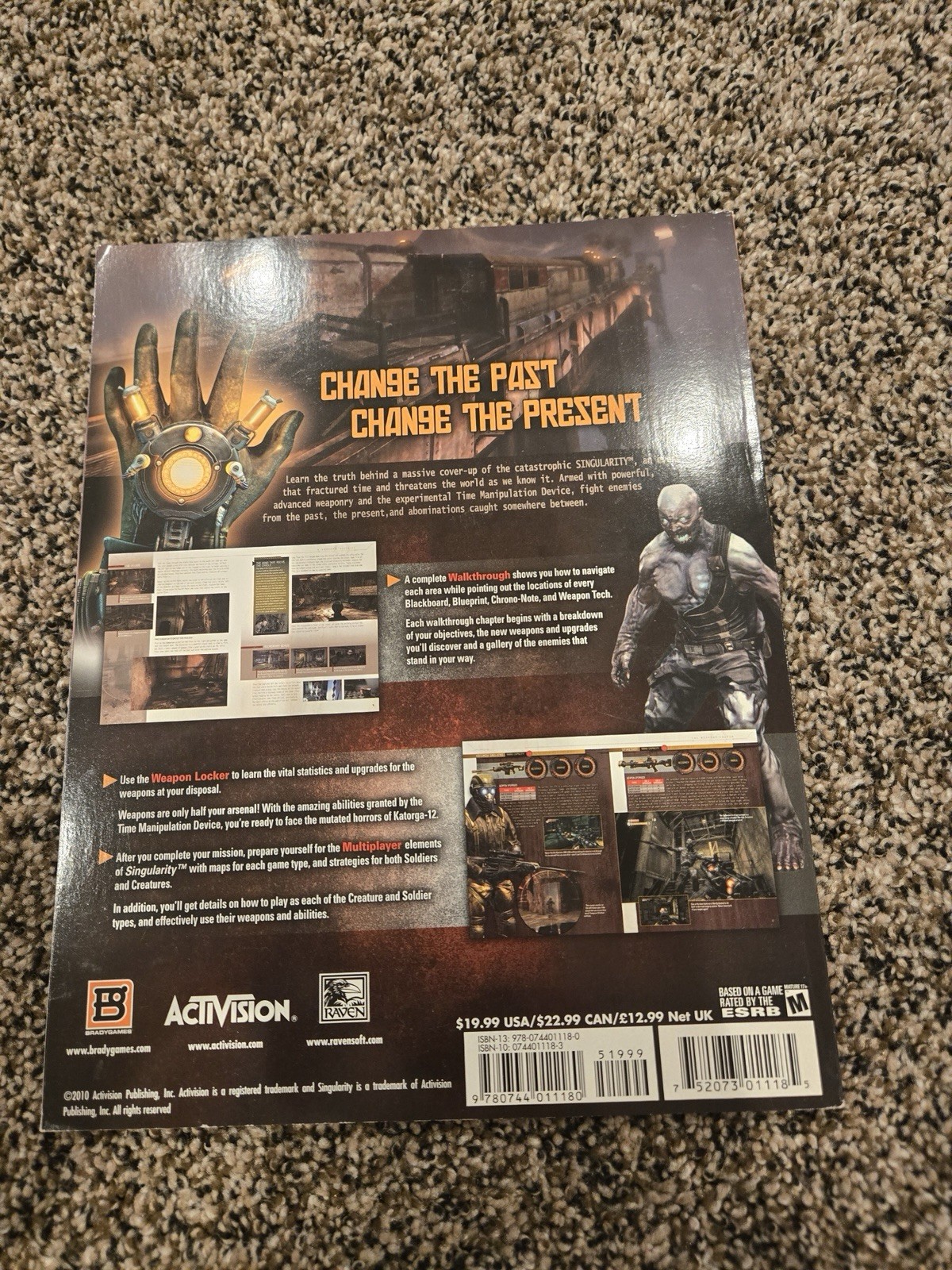 Singularity Strategy Guide, Brady Games, Nice Condition
