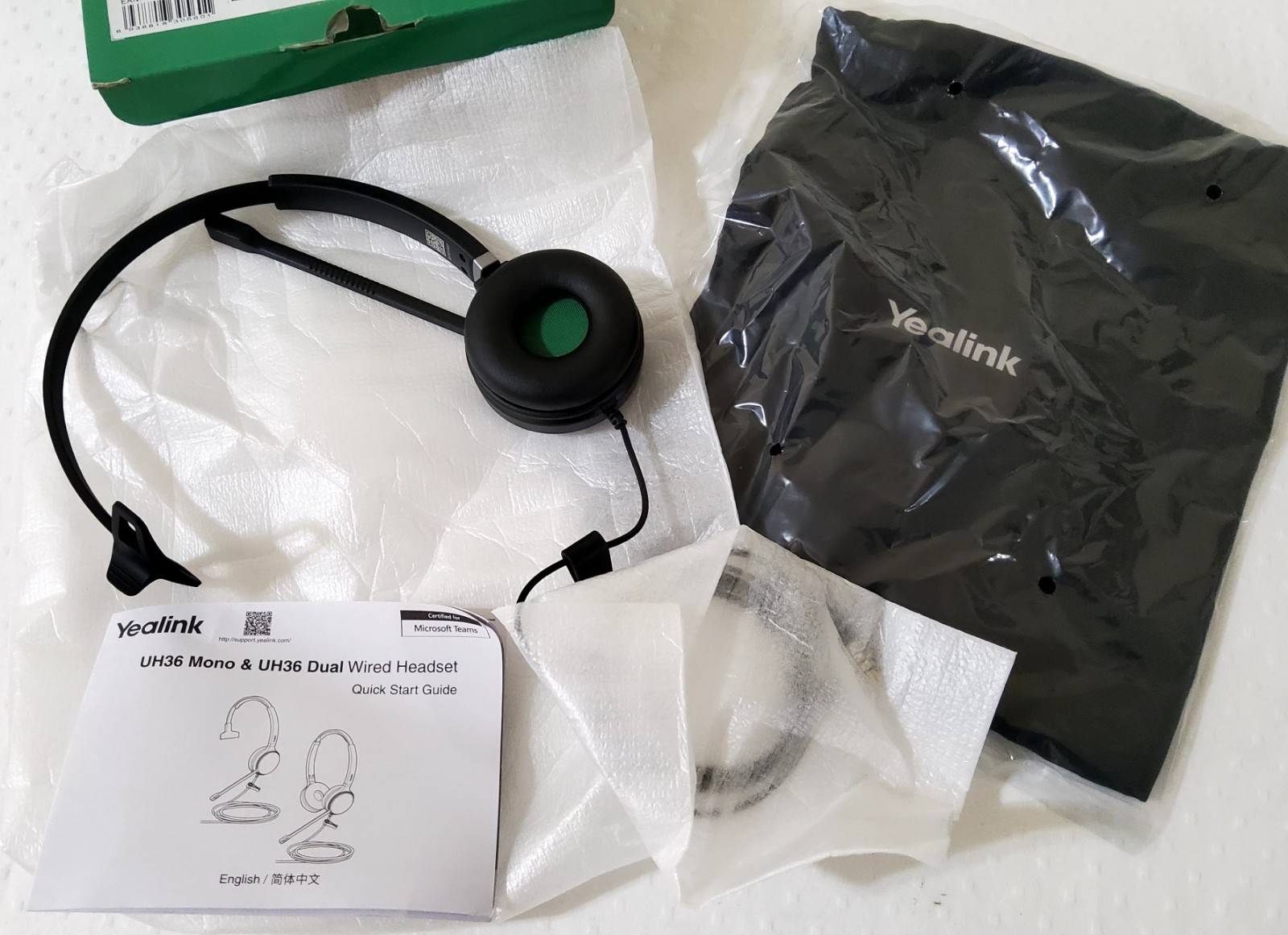 Yealink UH36 Mono USB Wired Headset