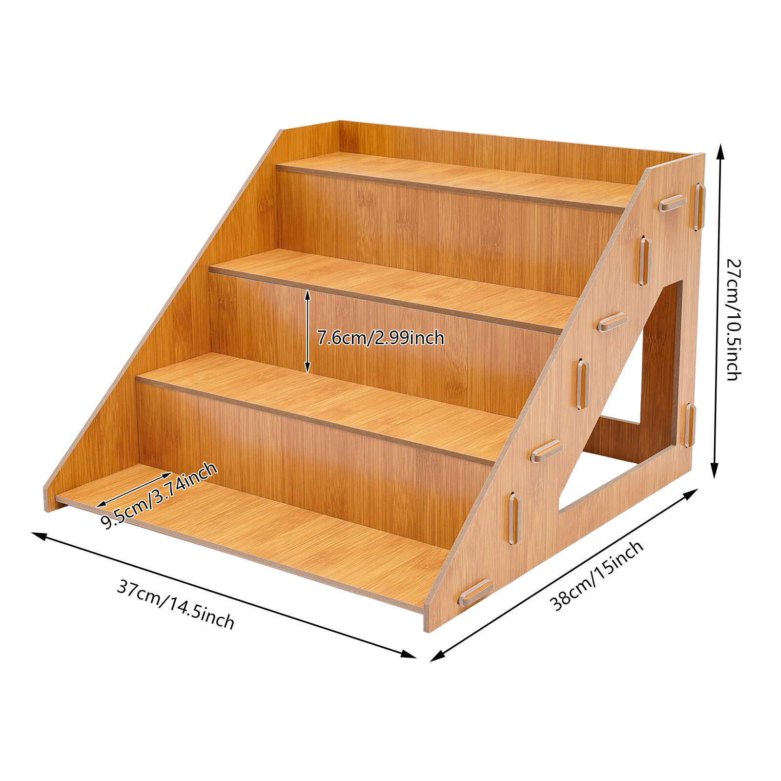 4 Pcs Retail Display Rack, 4 Tier Display Rack, Tabletop Display Stand