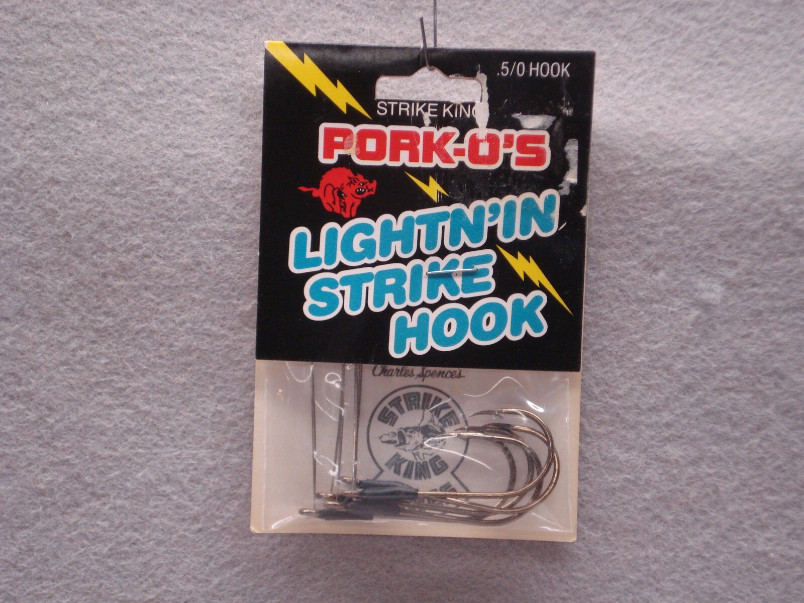 Strike King Lightn'in Porko Hooks, 5/0, Weedless, 5 pack