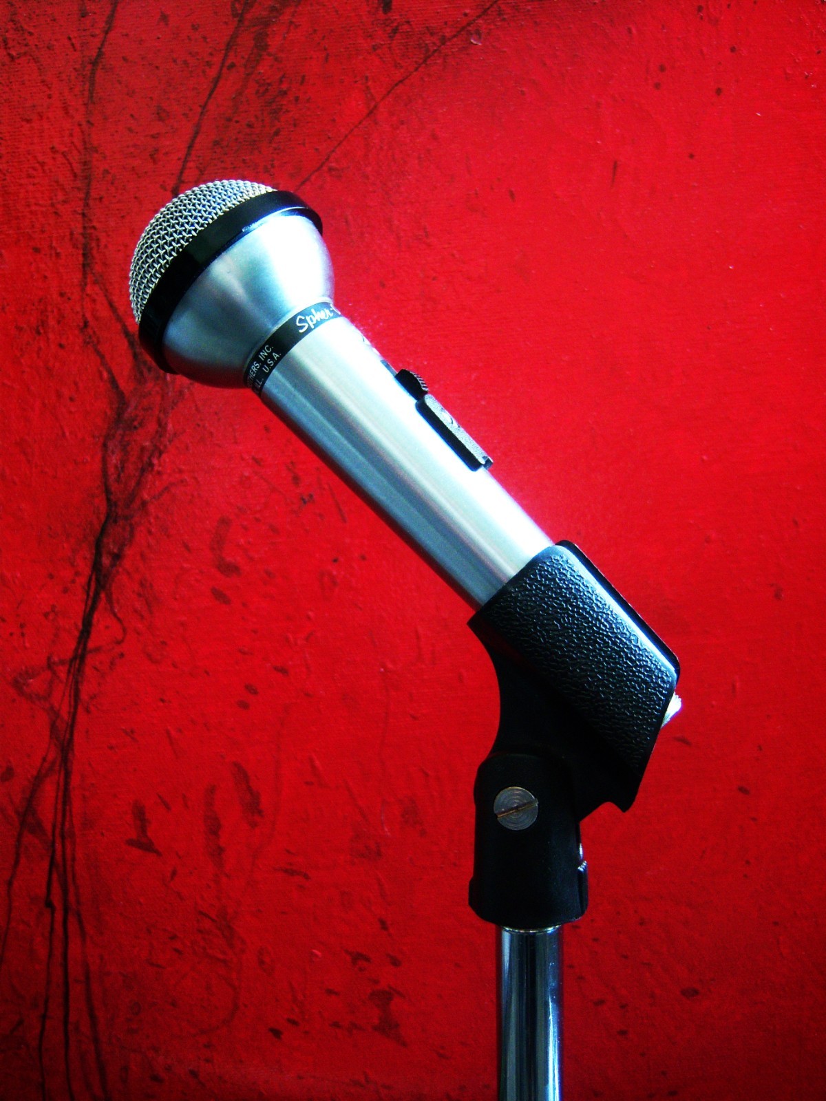 Vintage 1970's Shure 533SA dynamic microphone harp mic Hi Z w accessories # 16