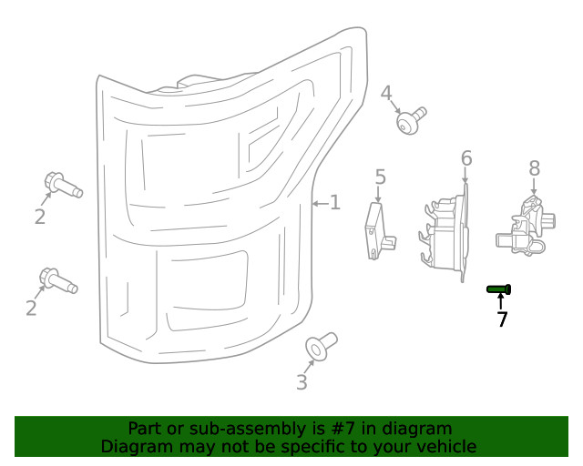 Genuine Ford Blind Spot Detection System Warning Sensor Screw W505944-S450