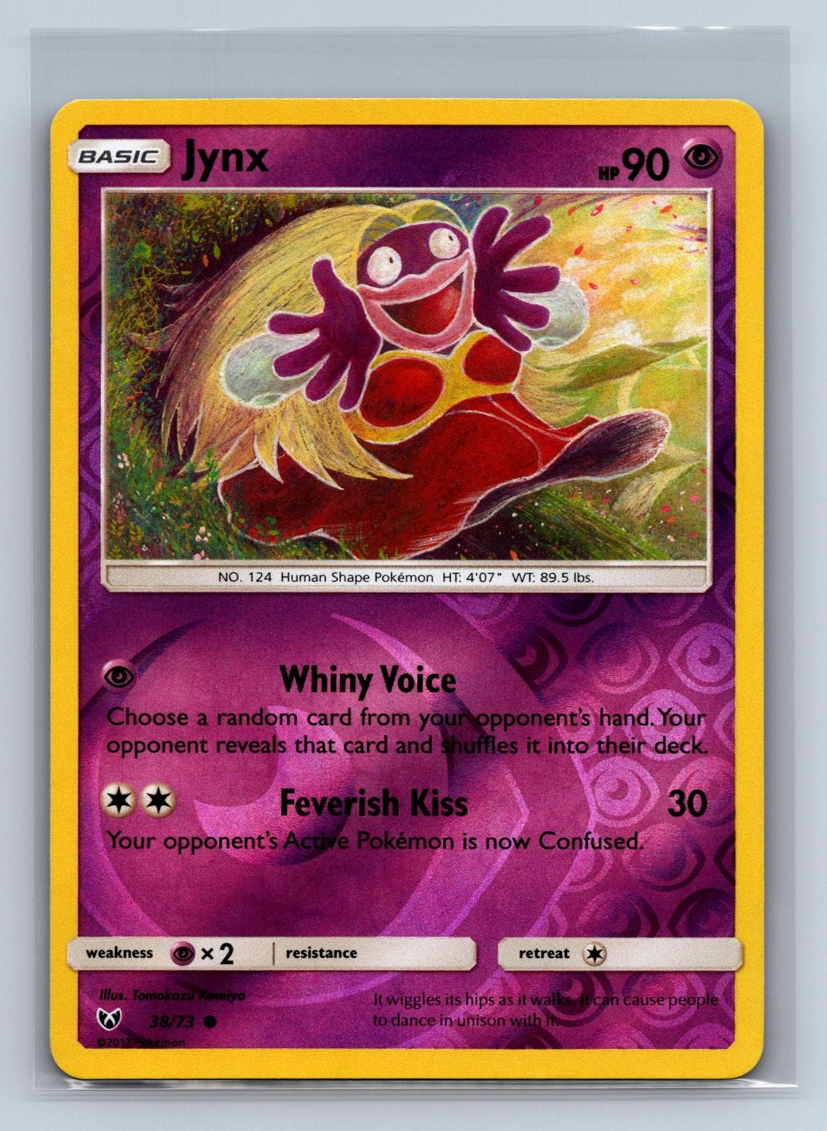 Jynx 38/73 Common Shining Legends Pokemon Reverse Holo NM/M 710-15