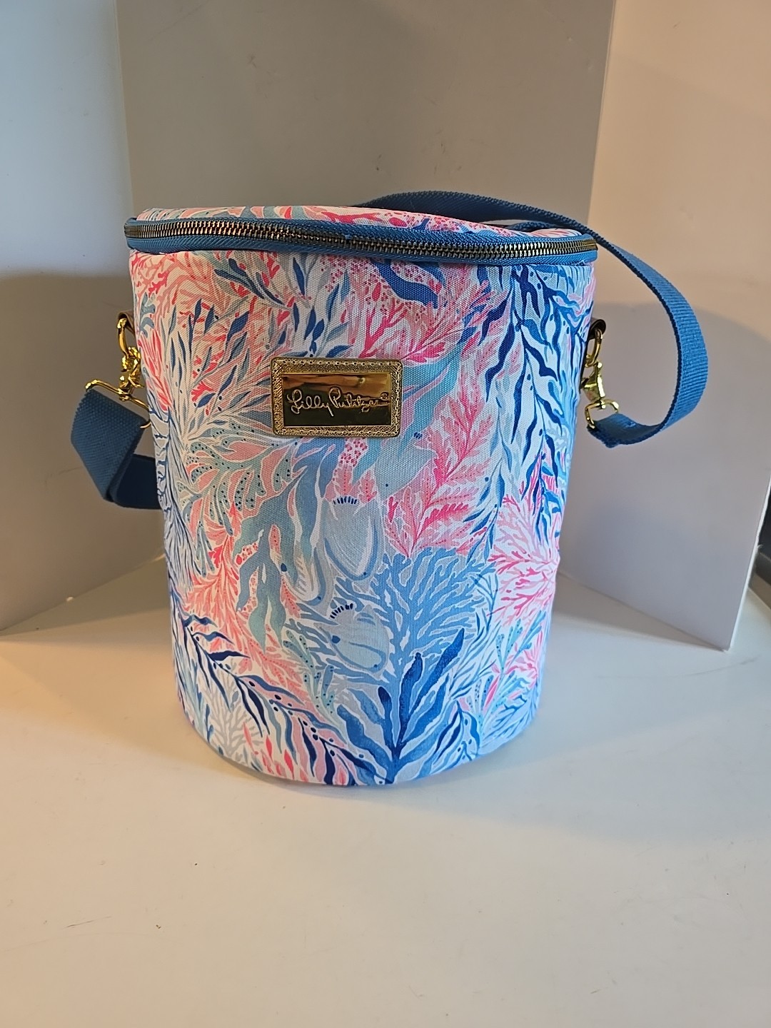 Lilly Pulitzer Insulated Soft Beach Cooler Adjustable/Removable Strap 12"H