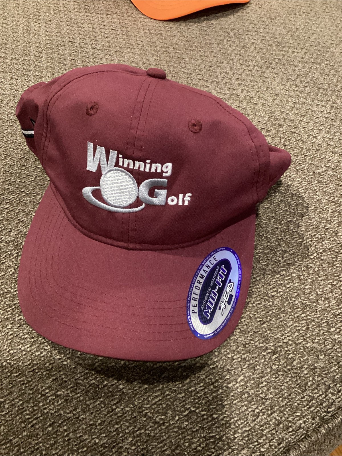 Winning Golf Ahead Mid Fit Adjustable Hat New With Tags