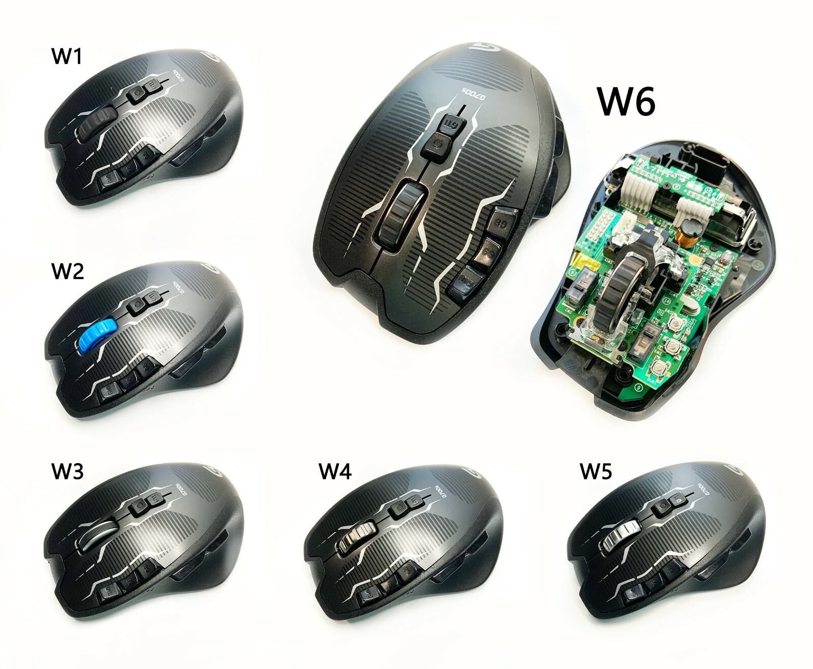 Upgraded Logitech G700s G700 Wireless Wired Rechargeable Gaming Mouse 13 Buttons