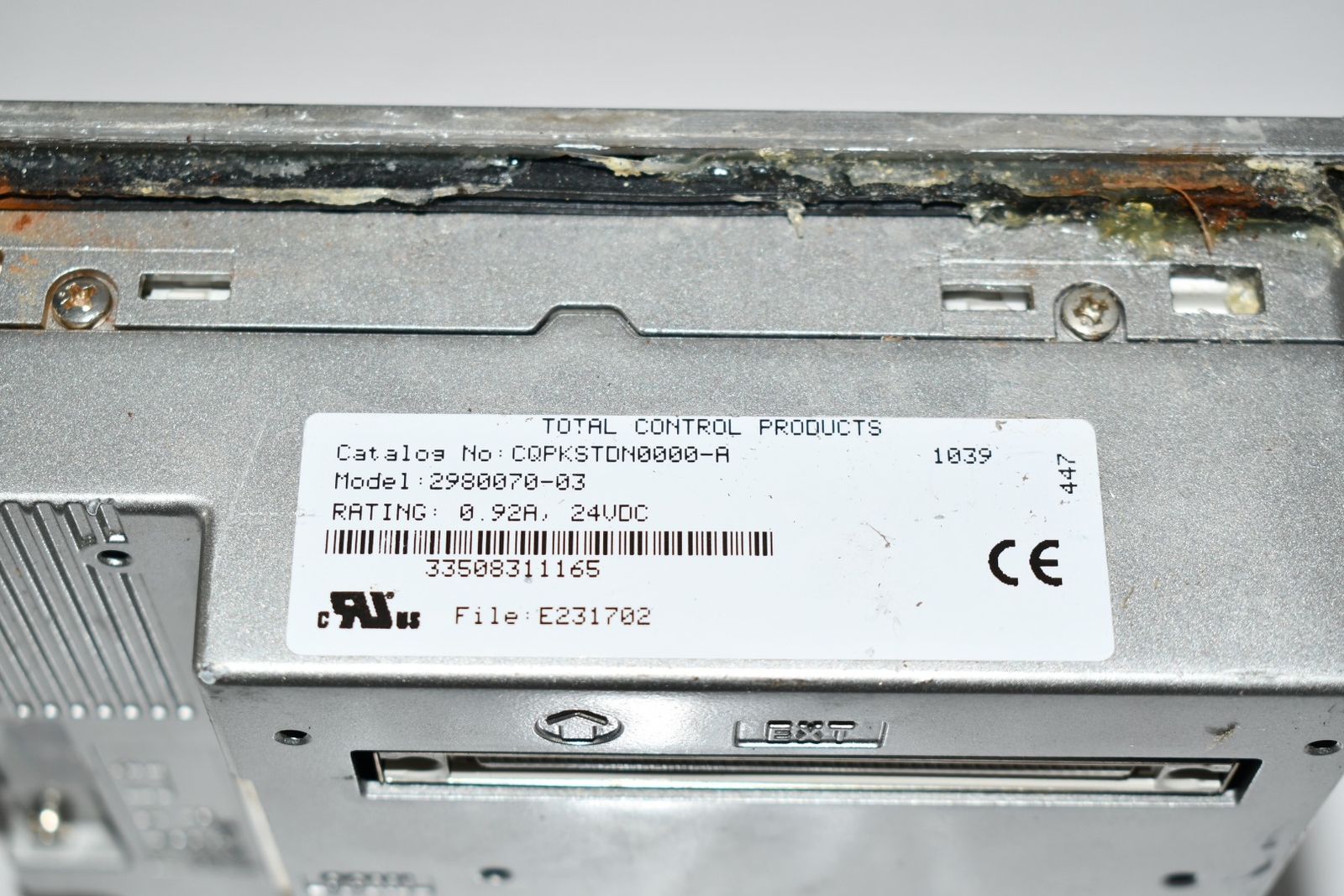 Fanuc Total Control CQPK-STDN-0000-A OPERATOR PANEL 2980070-03 6'' SCREEN