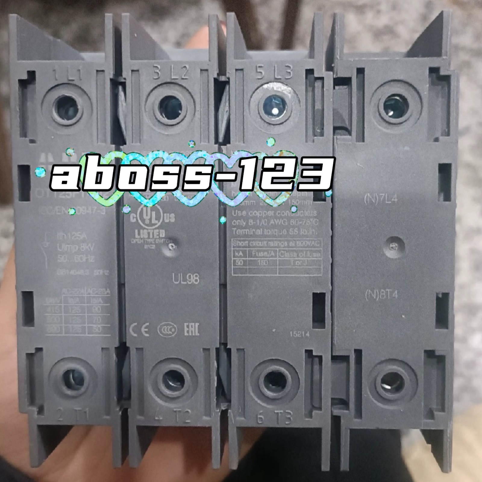 ABB OT125FT4N2 1SCA105066R1001 Switch Disconnector#1pcs New In Box